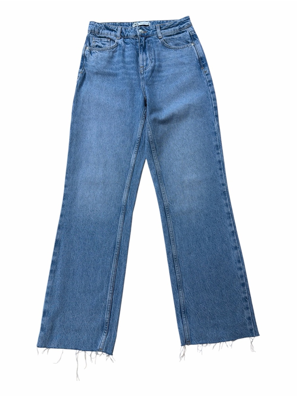 Zara Blue Wide-Leg Women's Jeans